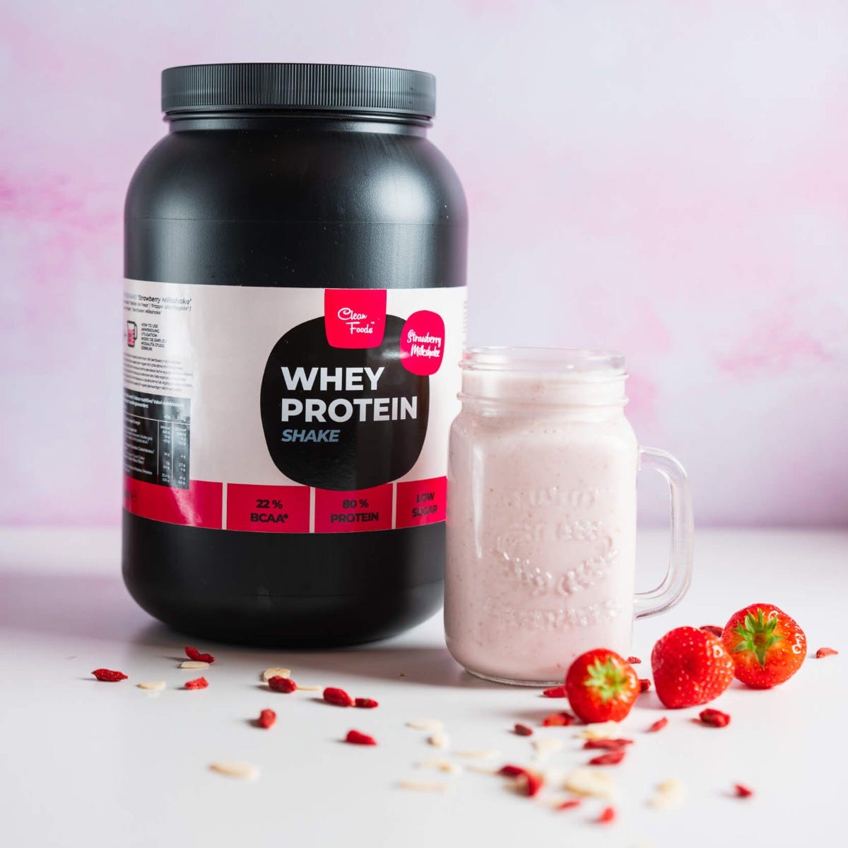 Whey Shake Strawberry Milkshake